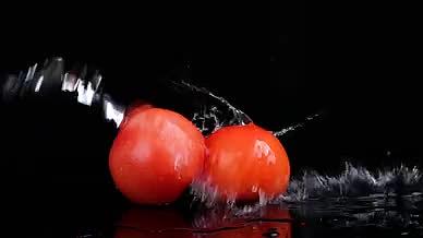 升格蔬菜西红柿番茄新鲜蔬菜视频的预览图